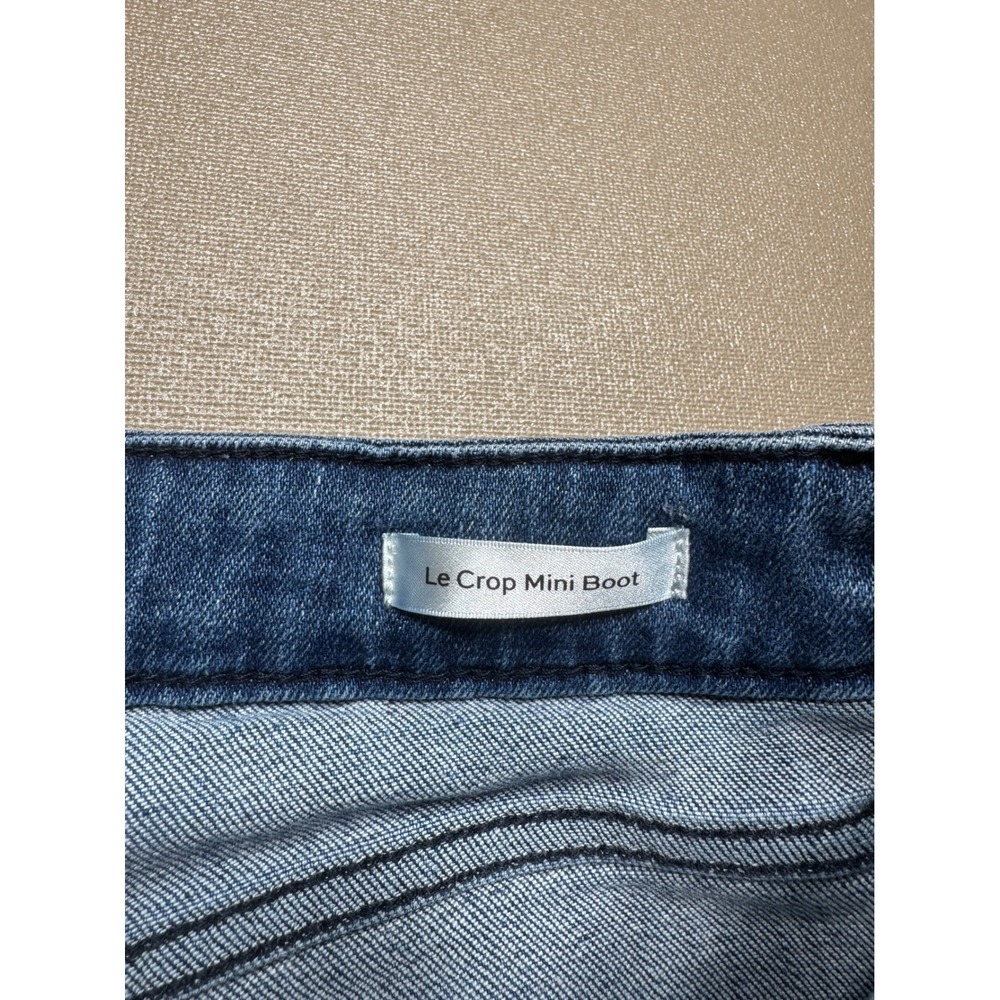 FRAME Le Crop‎ Mini Boot Jeans Medium Wash Blue Denim Women Size 25 - Picture 6 of 8